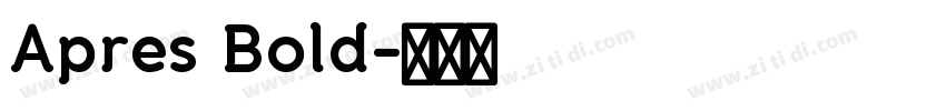 Apres Bold字体转换